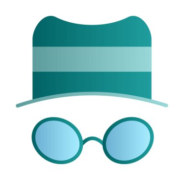 Basit casus yazılım simgesi, vektör illüstrasyonu