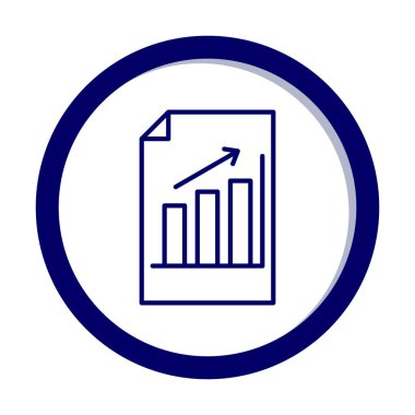 büyüyen grafik, bar grafiği vektör çizimi