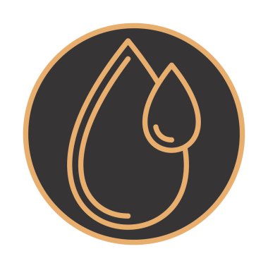 su damlası ağ simgesi, vektör illüstrasyonu 