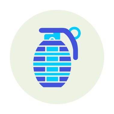 El bombası ağ simgesi, vektör illüstrasyonu