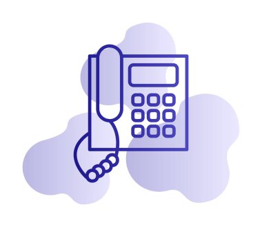 telefon düzlüğü simgesi. vektör illüstrasyonu