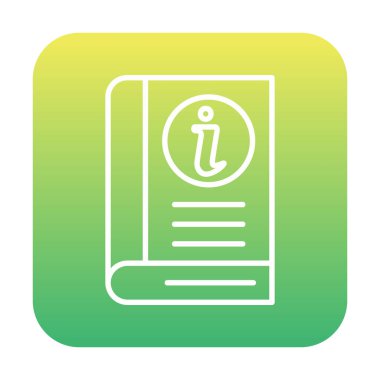 Bilgi Defteri simgesi. dosya simgesi. vektör illüstrasyonu