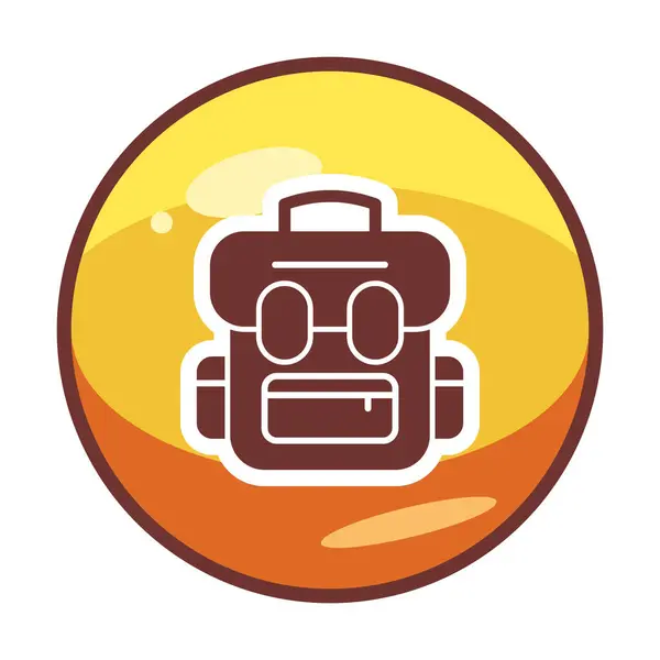 stock vector Backpack icon vector illustration