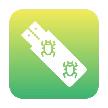 Virüs Pensürücü simgesi vektör illüstrasyonu