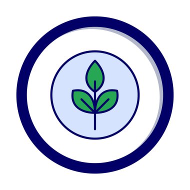 Yaprak logosu tasarımının vektör çizimi. Ekoloji kavramı 