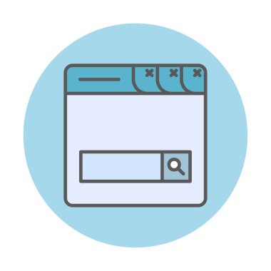 Basit Arama Çubuğu vektör illüstrasyon tasarımı