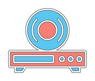 CD çalar simge vektör çizim