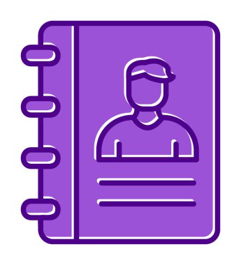 kitap simgesini başvurun, illüstrasyon vektör 