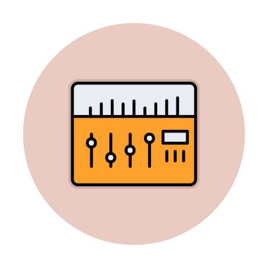 Modern Ses Karıştırıcı simgesinin vektör çizimi              