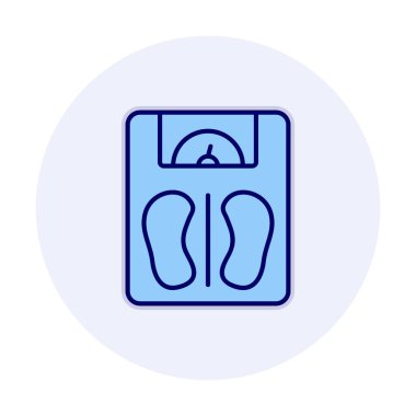 Basit Ağırlık Ölçekleme simgesi, vektör illüstrasyonu