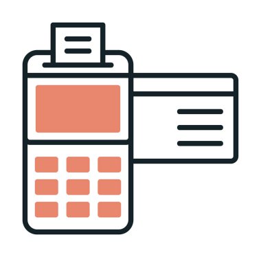 Kredi Kartı Makinesinin vektör çizimi