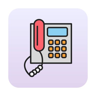 telefon düzlüğü simgesi. vektör illüstrasyonu