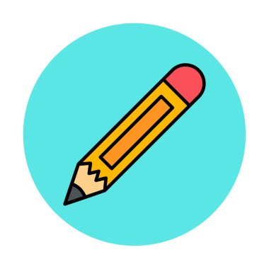 Düz kalem. Web simgesi basit illüstrasyon