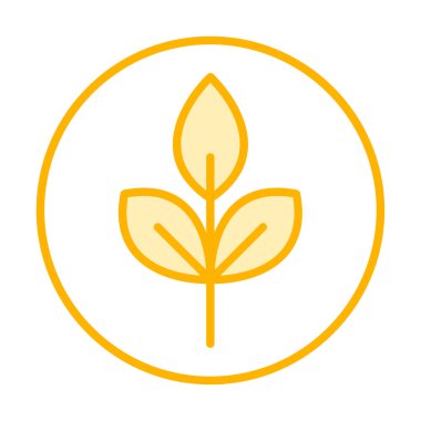 Yaprak logosu tasarımının vektör çizimi. Ekoloji kavramı 