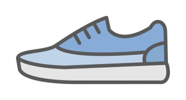 spor ayakkabı ikonu vektör illüstrasyonu 