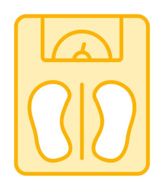 Basit Ağırlık Ölçekleme simgesi, vektör illüstrasyonu