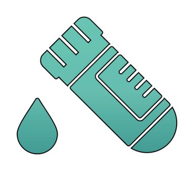 Kan Test Ağı simgesi, vektör illüstrasyonu