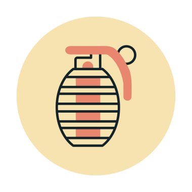 El bombası ağ simgesi, vektör illüstrasyonu