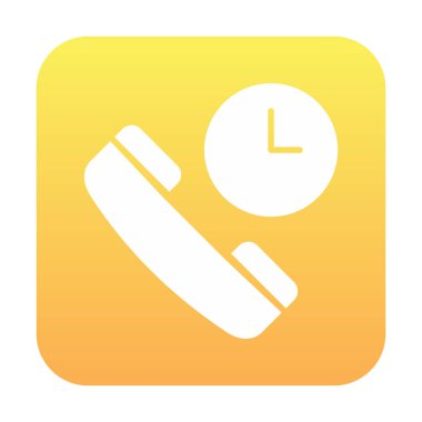 Basit Arama Bekleme simgesi, vektör illüstrasyonu