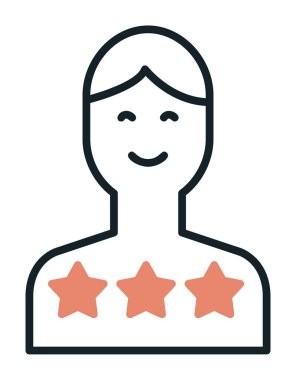 Müşteri memnuniyeti derecelendirme simgesi, vektör illüstrasyonu  