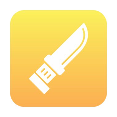 Beyaz arka plan üzerinde izole bıçak simge vektör  