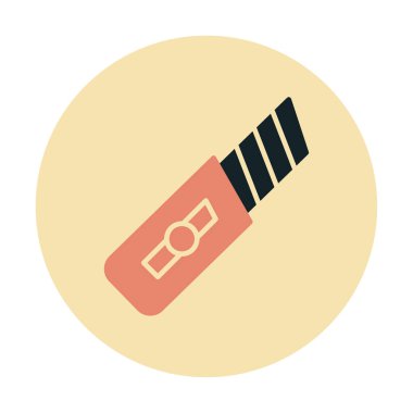 Düz Kesici. Web simgesi basit illüstrasyon