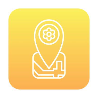 Yer Tutucu simgesinin vektör illüstrasyonu 