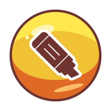 İşaretleyici simgesi tasarımı, vektör illüstrasyonu