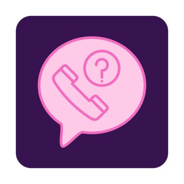 Basit kaçırılan çağrı simgesi, vektör illüstrasyonu