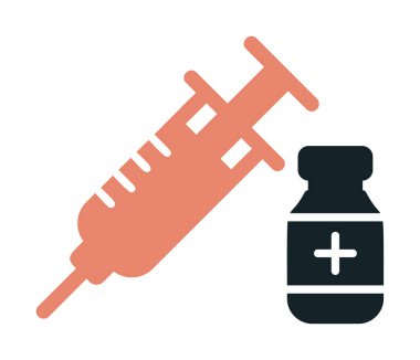 Basit insülin simgesi, vektör illüstrasyonu