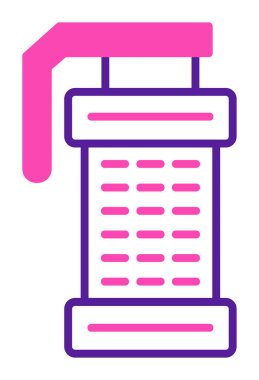 Smoke Grenade web simgesi, vektör illüstrasyonu