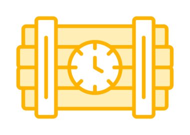 Zaman bombası ikonu vektör illüstrasyonu.