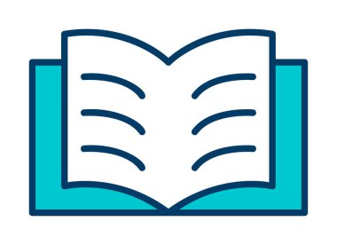 Kitap. Web simgesi basit illüstrasyon