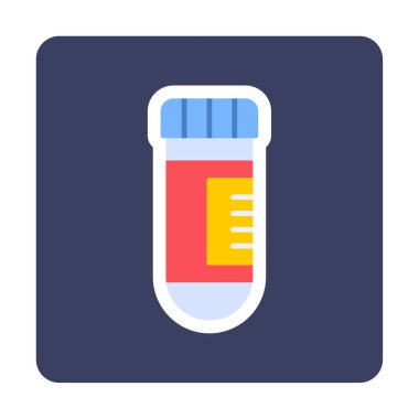 test tüpü modern simge vektör çizimi