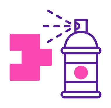 Graffiti web simgesi, vektör illüstrasyonu 