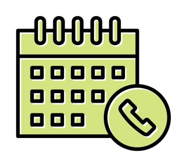 Takvim simgesi, vektör illüstrasyonu basit tasarım