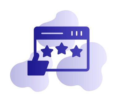 Basit düz İnceleme simgesi vektör illüstrasyon tasarımı