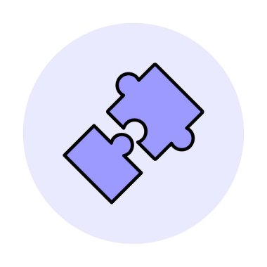 Bulmaca simgesi izole edildi. iş vektörü illüstrasyon tasarım şablonu