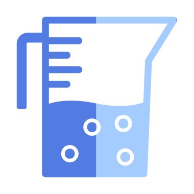 Beaker modern simgesinin vektör illüstrasyonu                          