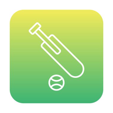 Basit kriket simgesi vektör çizimi.