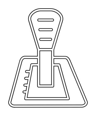 Araba vites kutusu web simgesi, vektör illüstrasyonu