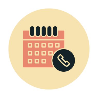 Takvim simgesi, vektör illüstrasyonu basit tasarım