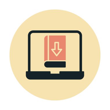 Kitap simgesi, vektör illüstrasyon tasarımı indir 