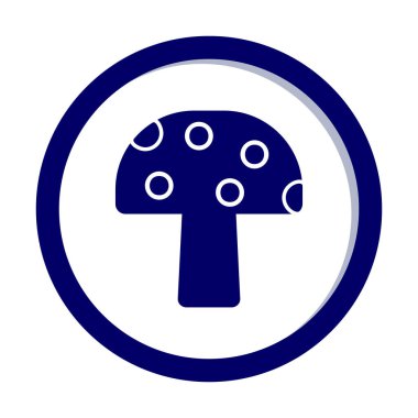 Mushroom icon, vector illustration simple design