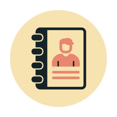 kitap simgesini başvurun, illüstrasyon vektör 