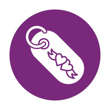 Hediye Etiketi simgesi, vektör illüstrasyonu 