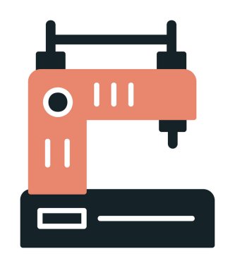 Basit Dikiş Makinesi web vektör simgesi