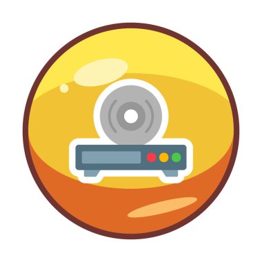 CD çalar simge vektör çizim