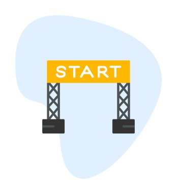 satır simge vektör çizim başlatmak