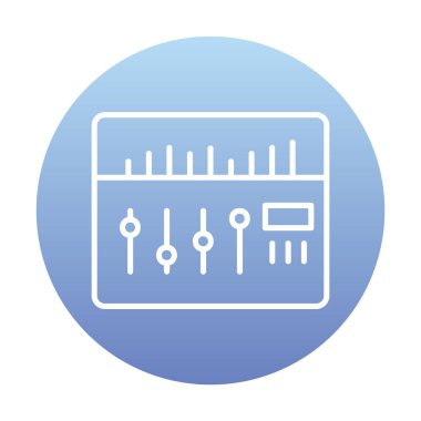 Modern Ses Karıştırıcı simgesinin vektör çizimi              